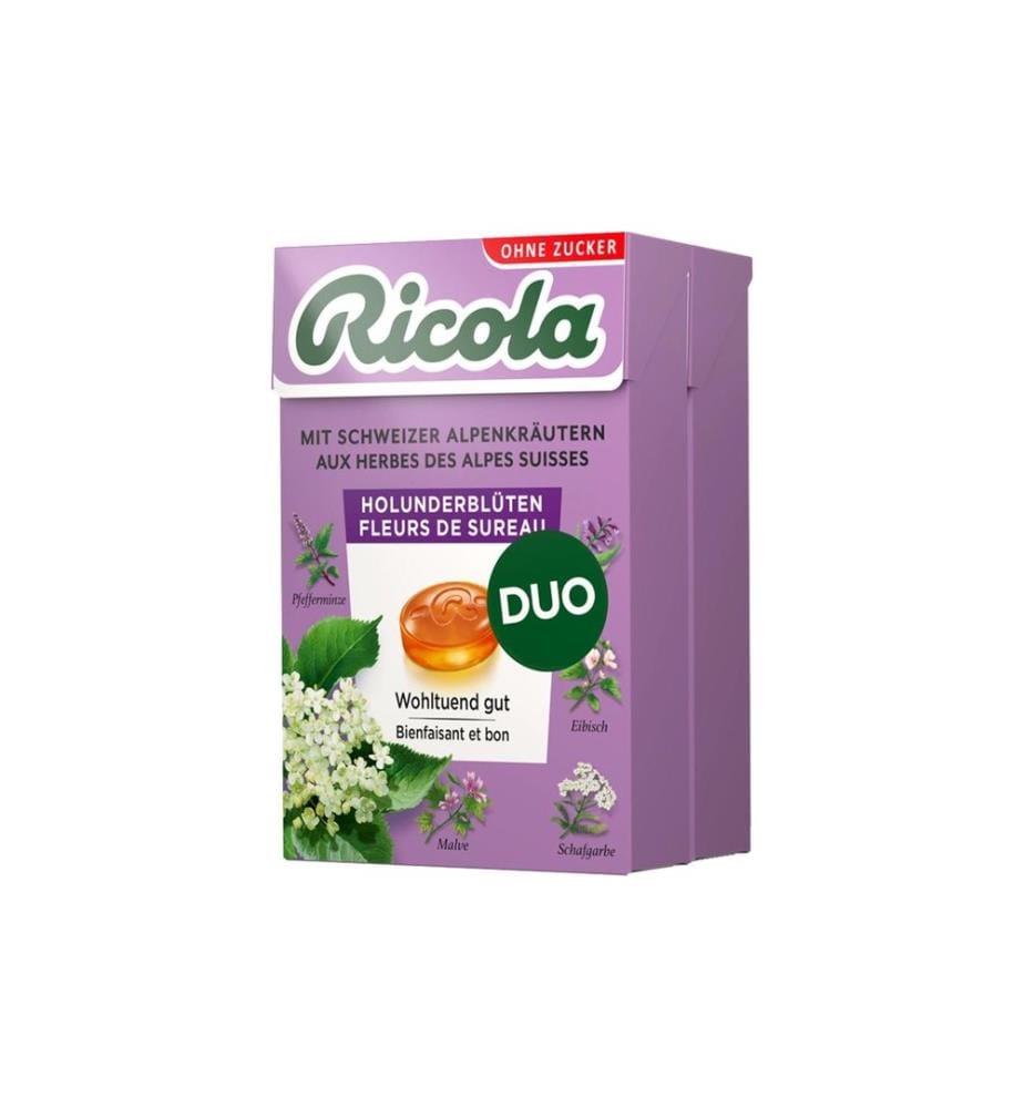 RICOLA - Bonbons Fleur de sureau 2 x 50 g