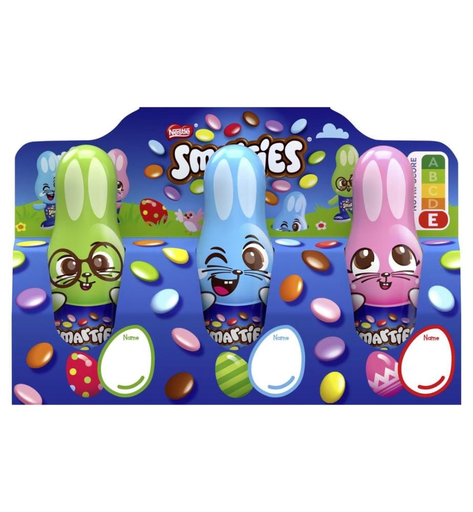 Nestlé Snacks - Mini lapins de Pâques Smarties 3 x 18.7 g