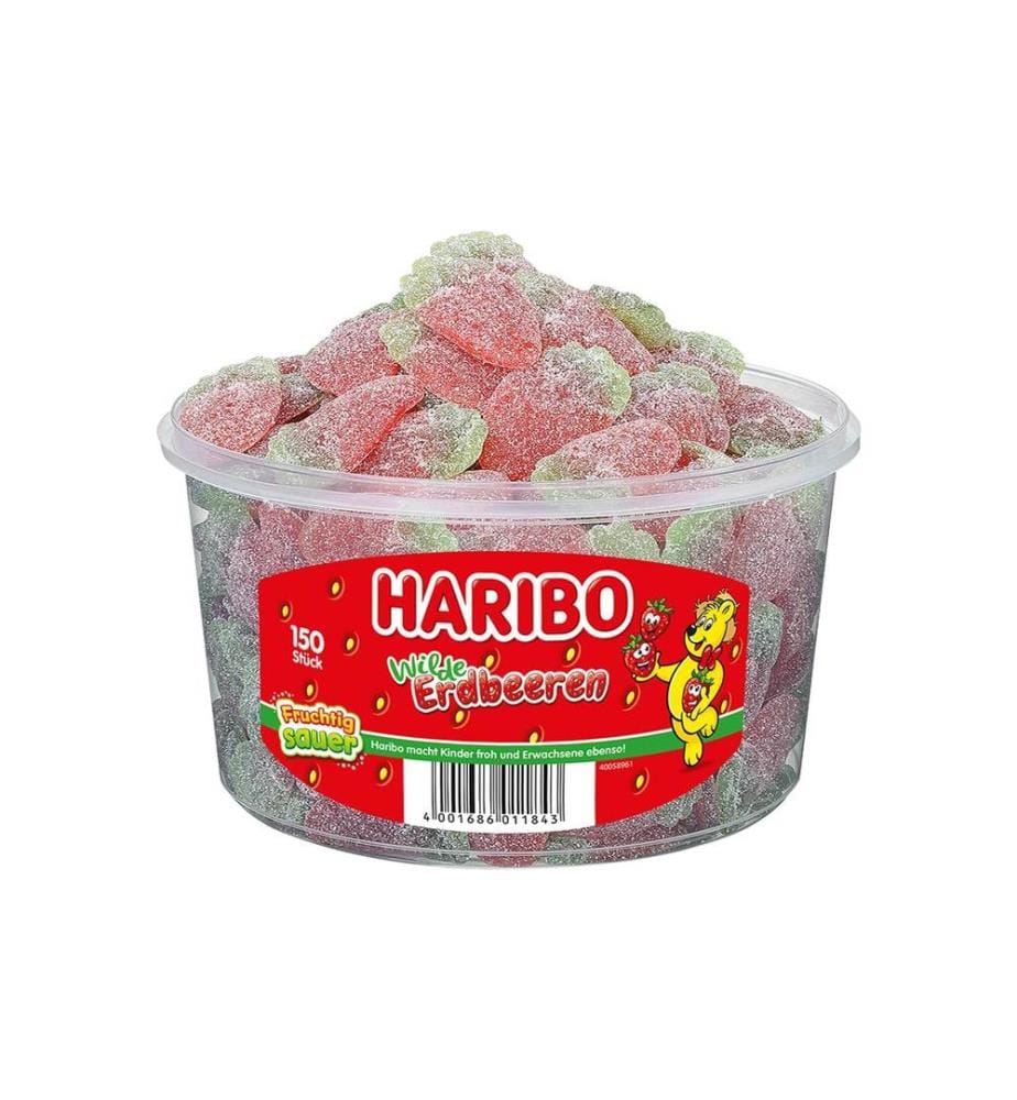 HARIBO - Wilde Erdbeeren Sauer 150 Stück