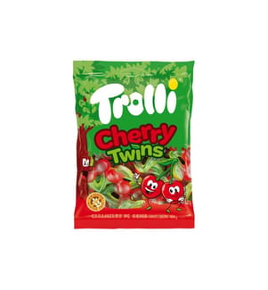 TROLLI - Bonbons gommeux Cherry Twins 100 g