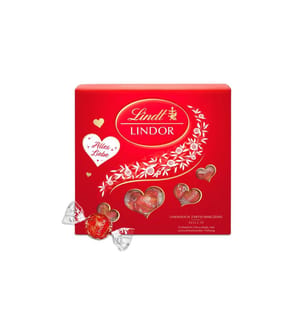 LINDT - Pralines Lindor Lait Coffret Cadeau Tout Amour 187 g