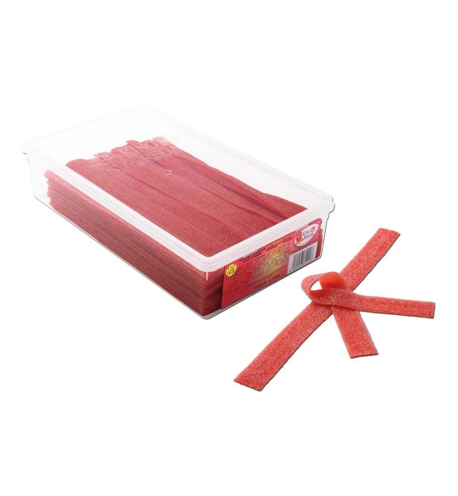 King Regal - Bonbons gommeux Sour Strips Fraise 150 pièces