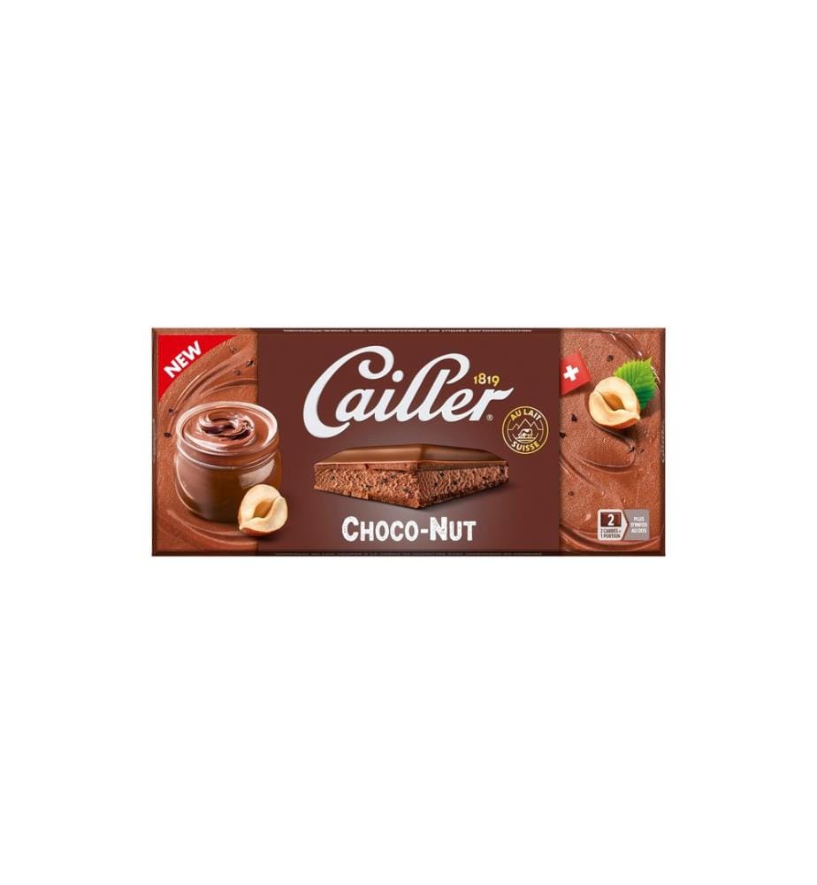 CAILLER - Tablette de chocolat Chocolat fourré 96 g