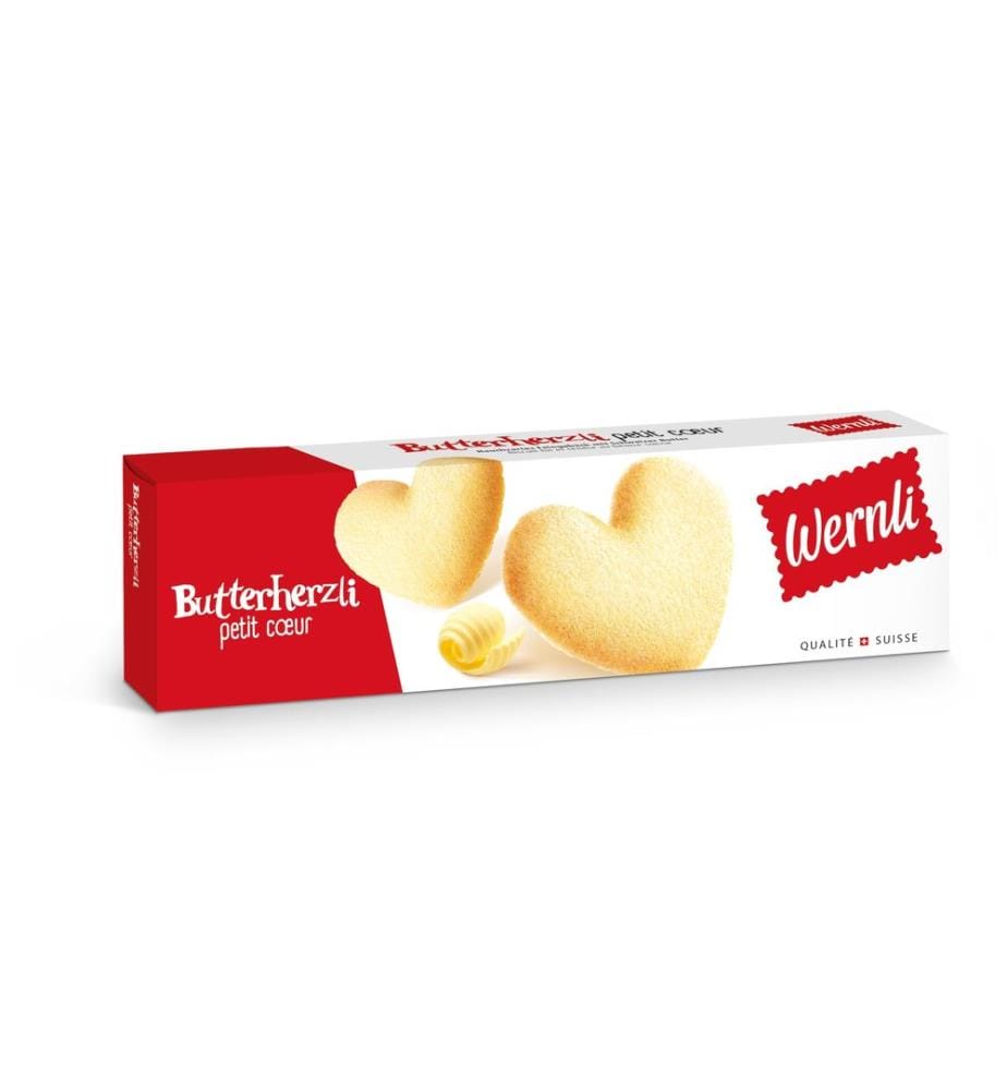 Wernli - Petits gâteaux Coeur au beurre 100 g