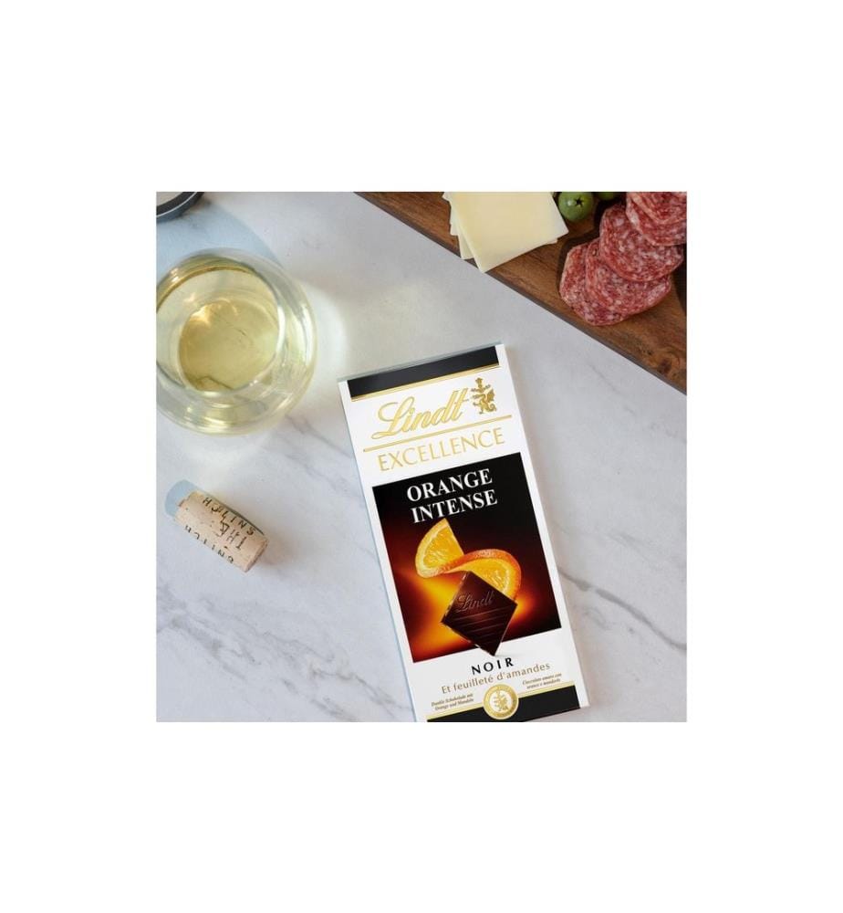 LINDT - Tablette de chocolat Excellence Orange foncé 100 g