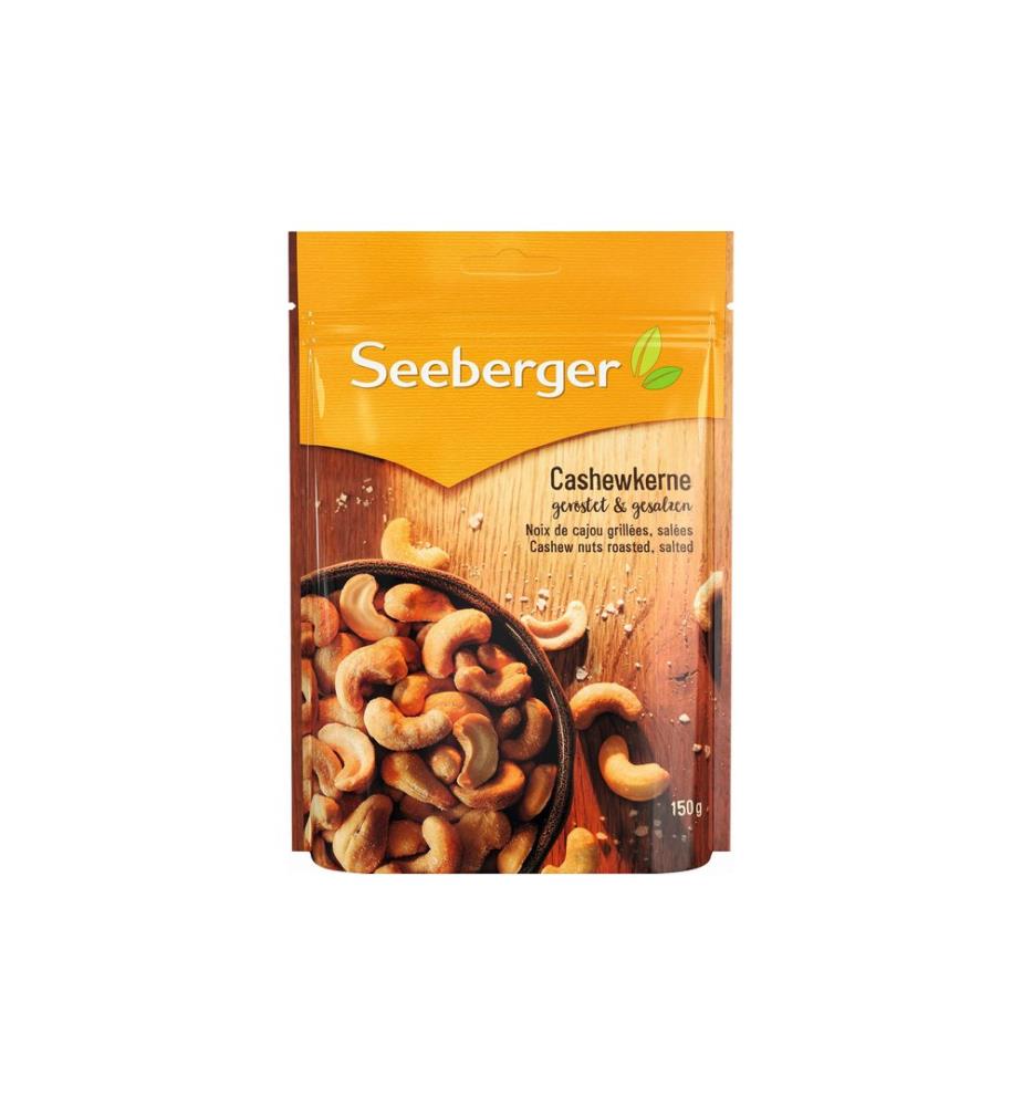 Seeberger - Sachet Noix de cajou rôties et salées 150 g