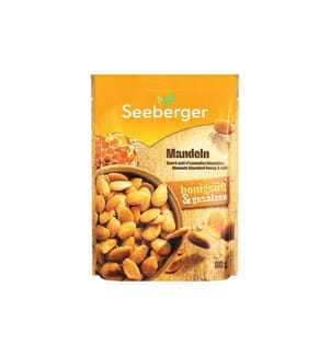 Seeberger Amandes blanchies, miel et sel 80 g