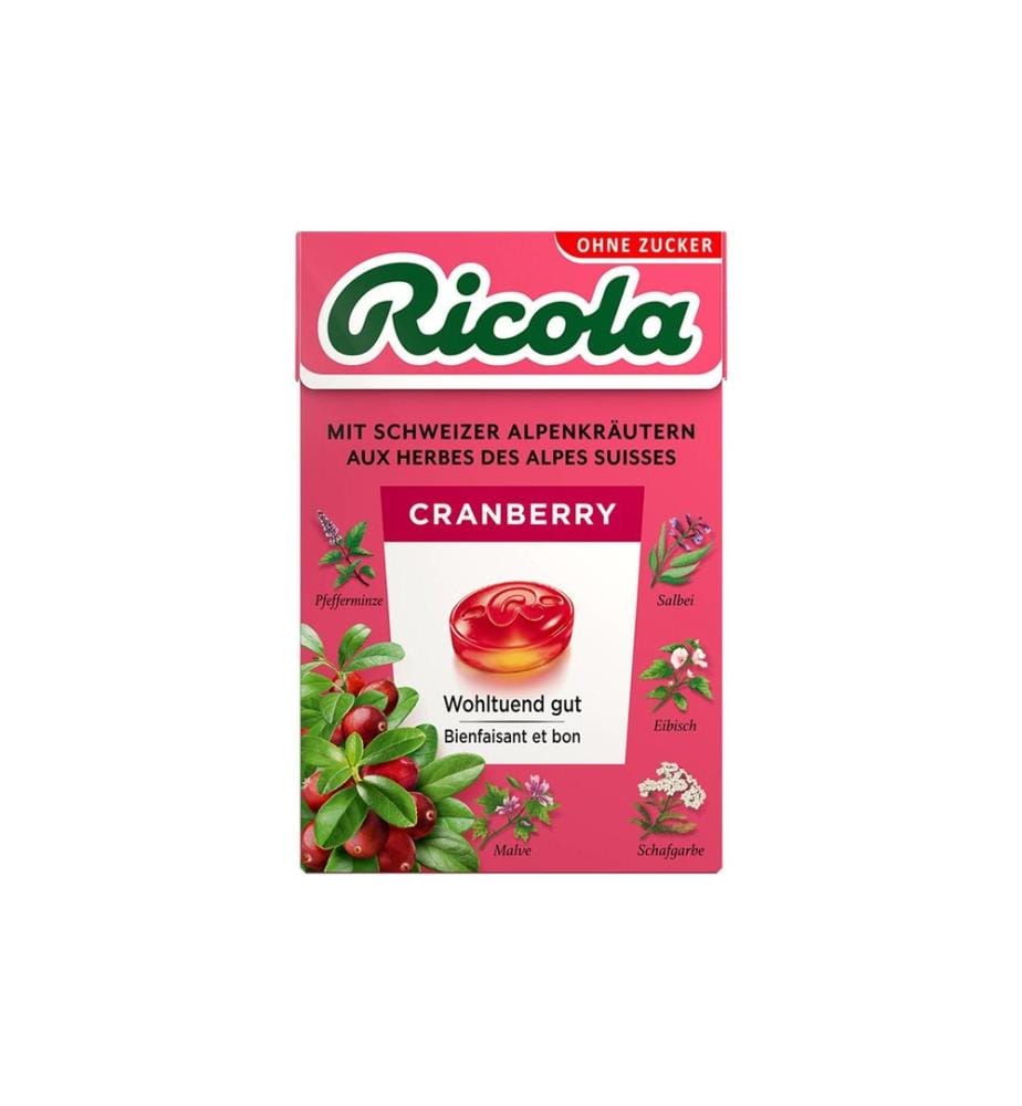 Ricola Bonbons Boîte à cranberries 50 g