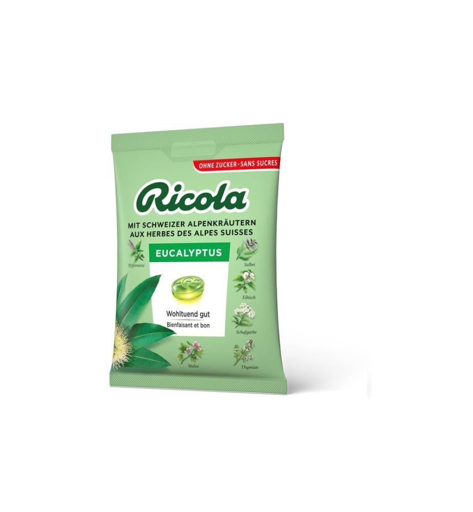 Ricola Bonbons Sachet d'eucalyptus 125 g