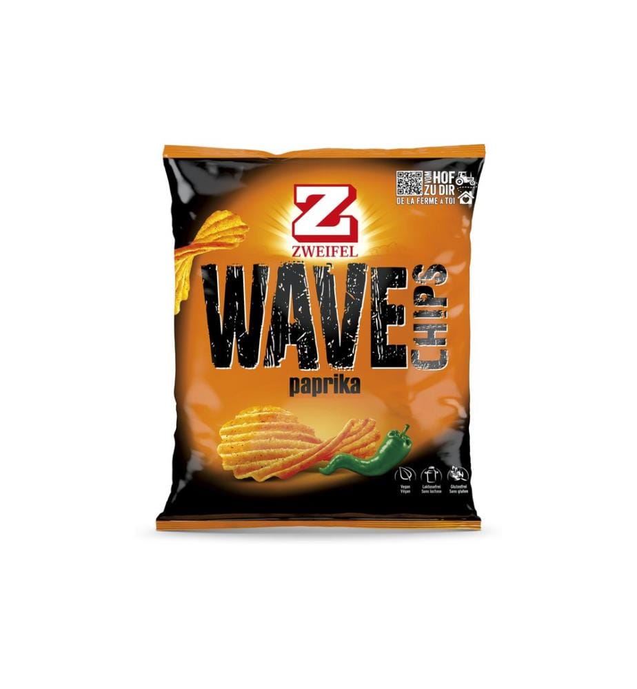 Zweifel Chips Wave Paprika 120 g