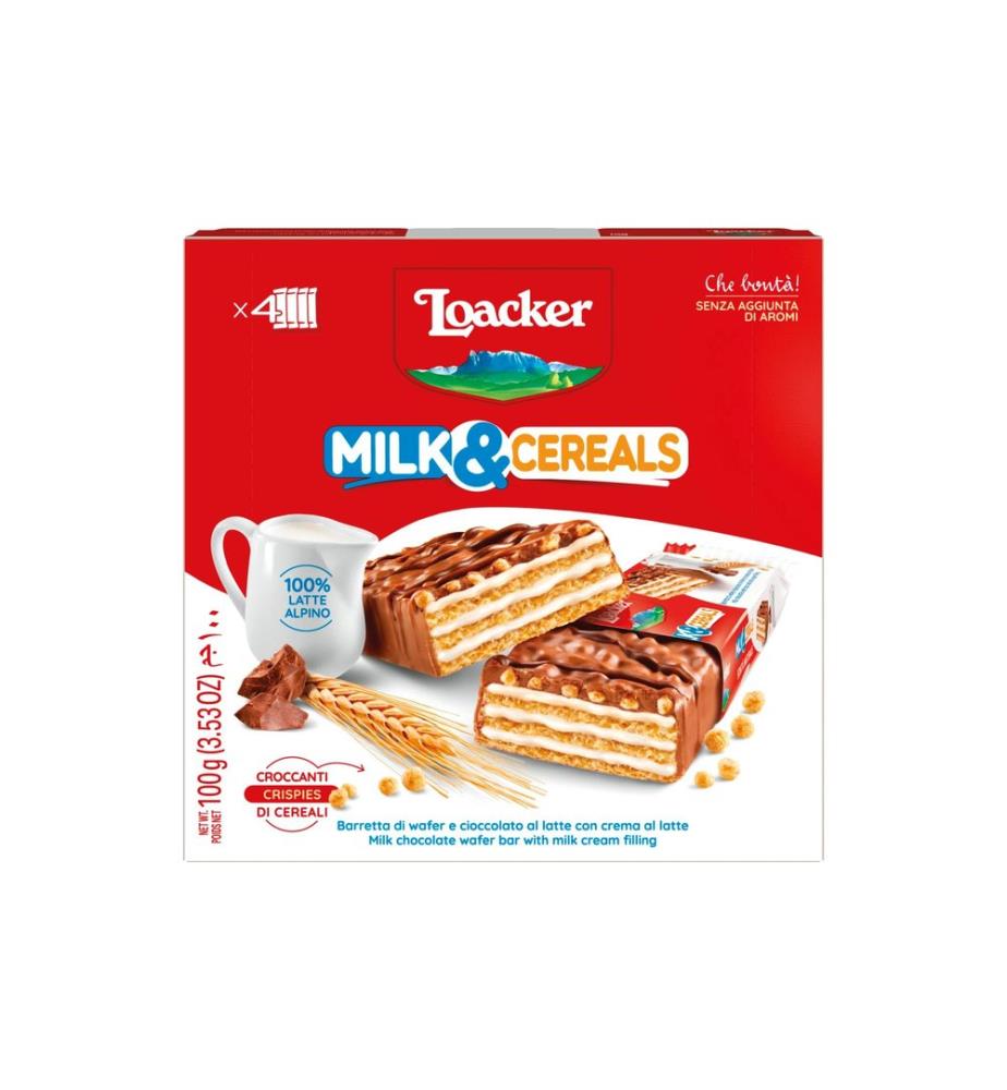 Loacker Barre Lait&Céréales 100 g
