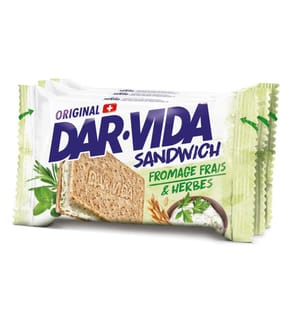 DAR-VIDA Sandwich Fromage frais & Herbes 3 x 65 g