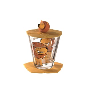 LEONARDO - Verre à boire pour enfants Bambini 3 pièces, lion