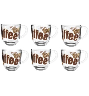 LEONARDO - Tasse à café Naples avec texte 280 ml , Transparent