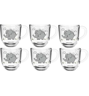 LEONARDO - Tasse pour enfants Éléphant 6 pièces
