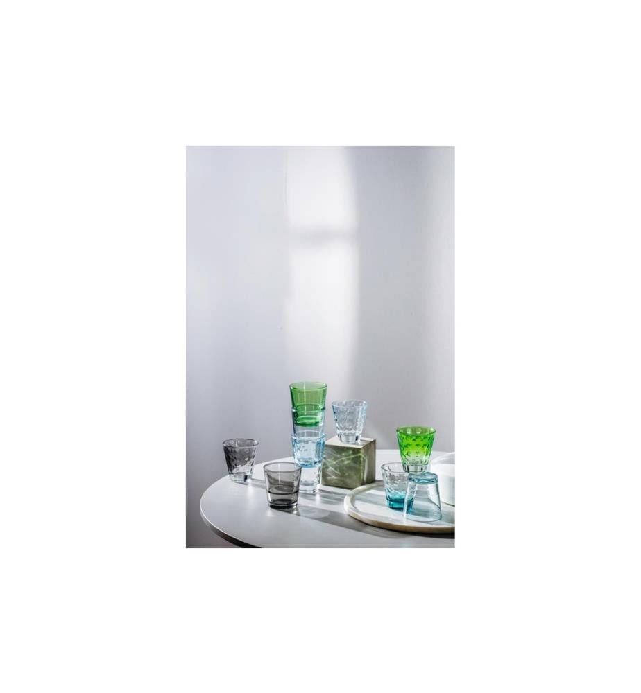 LEONARDO - Trinkglas Optic Pastell 300 ml, 6 Stück, Mint