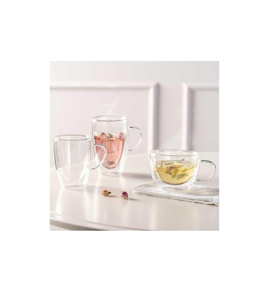 LEONARDO - Tasse à thé Duo 360 ml, 2 Pièce/s, Transparent