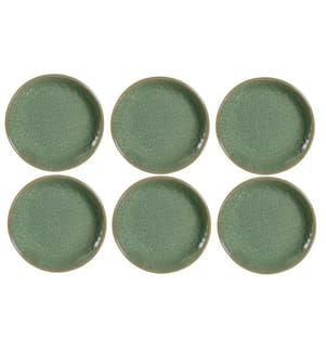 LEONARDO - Assiettes pour le petit-déjeuner et à dessert Matera 6 Pièce/s, Vert