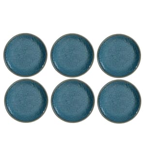 LEONARDO - Assiettes pour le petit-déjeuner et à dessert Matera 6 Pièce/s, Bleu