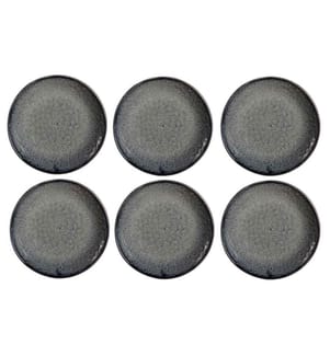LEONARDO - Assiettes pour le petit-déjeuner et à dessert Matera 6 Pièce/s, Anthracite