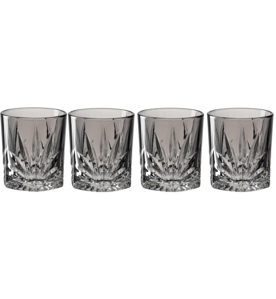 LEONARDO - Whiskyglas Capri 220 ml, 4 Stück, Grau