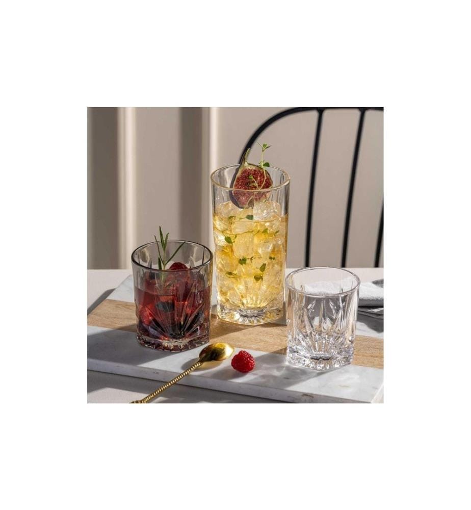 LEONARDO - Whiskyglas Capri 330 ml, 4 Stück, Grau