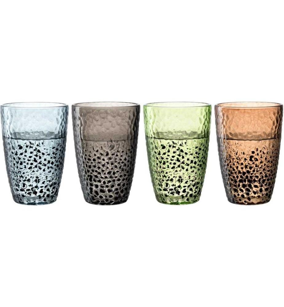 LEONARDO - Trinkglas Matera 340 ml, 4 Stück, Mehrfarbig
