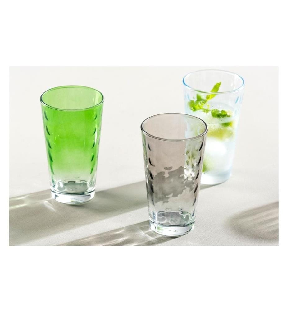 LEONARDO - Gobelet LD Optic XL 540 ml, 4 Pièce/s, Gris
