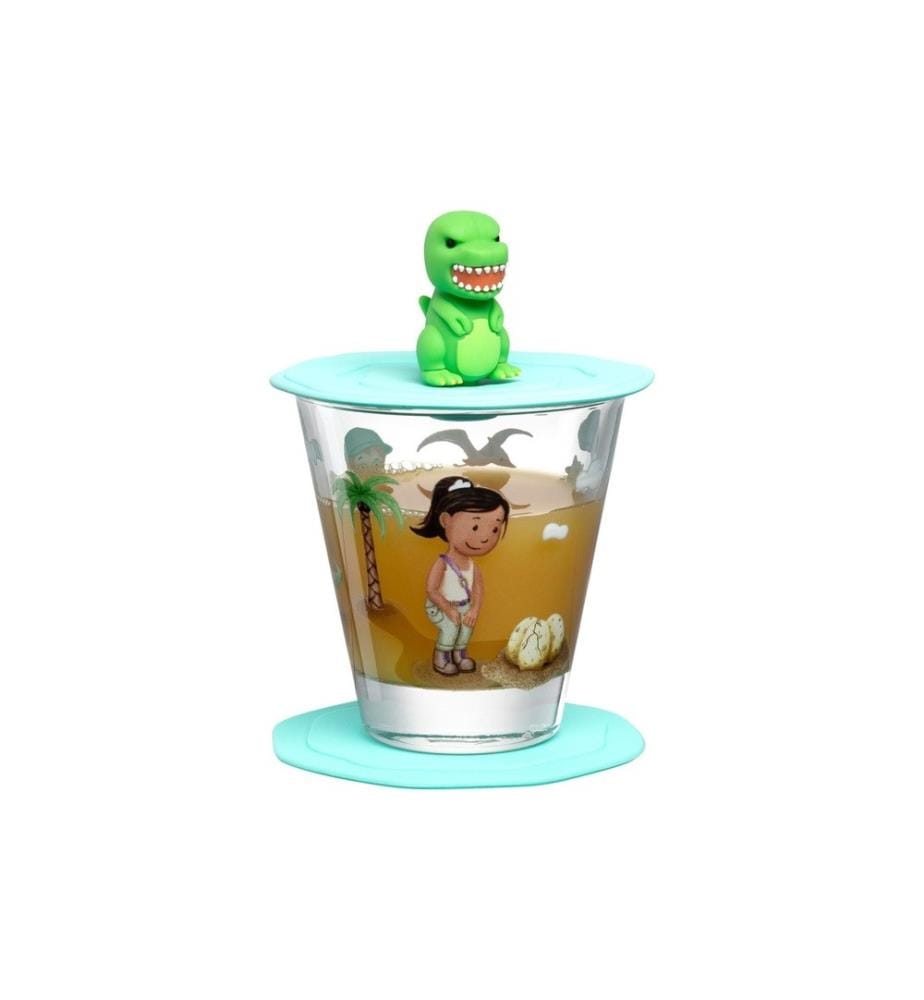 LEONARDO - Kindertrinkglas Avventura 215 ml, 3-teilig, Dinosaurier