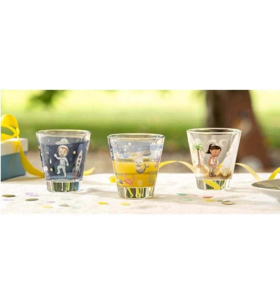 LEONARDO - Kindertrinkglas Avventura 215 ml, 6 Stück, Assortiert