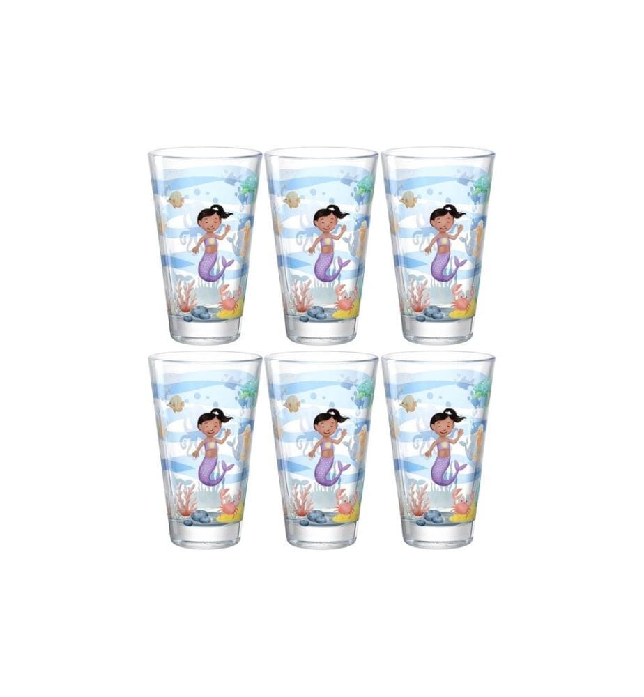 LEONARDO - Kindertrinkglas Avventura 300 ml, 6 Stück, Meer
