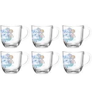 LEONARDO - Tasse pour enfants Avvenutura 280 ml, 6 pièces, Mer