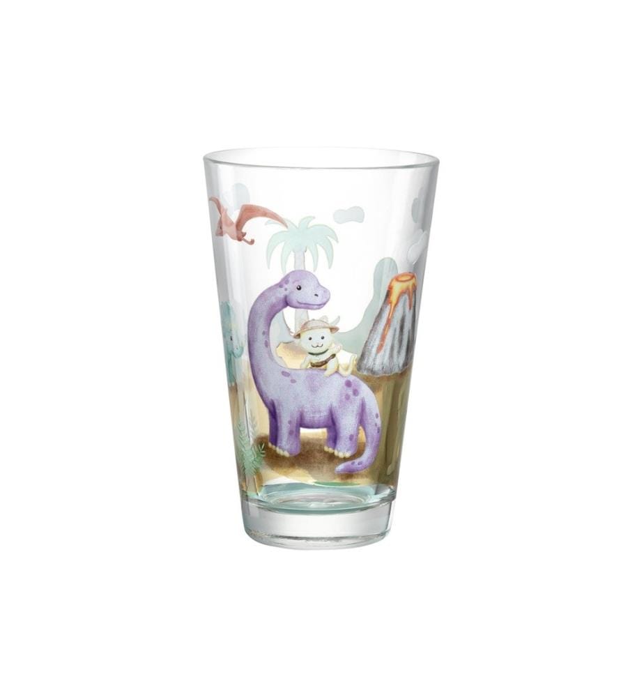 LEONARDO - Kindertrinkglas Avventura 300 ml, 6 Stück, Dinosaurier