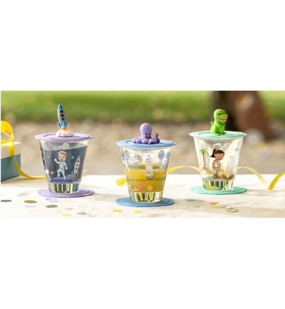 LEONARDO - Couvercle de verre Avventura L'espace, Bleu/Violet/Blanc