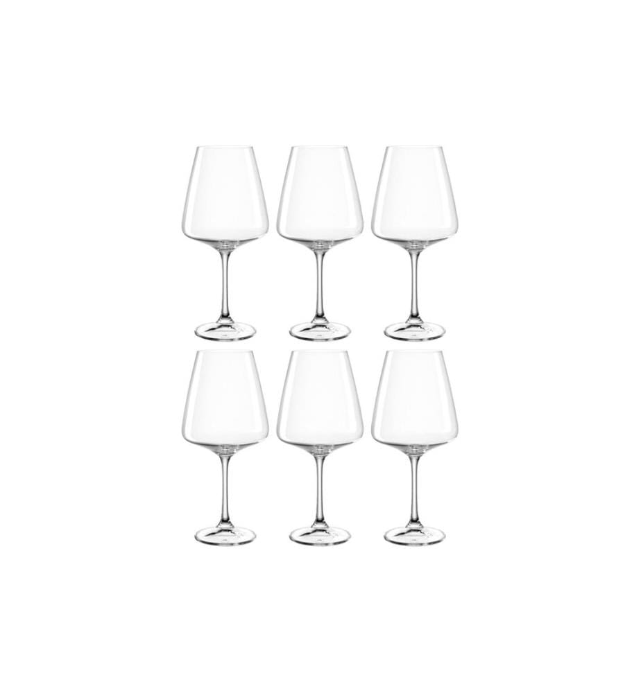 LEONARDO - Rotweinglas Paladino 660 ml, 6 Stück, Transparent