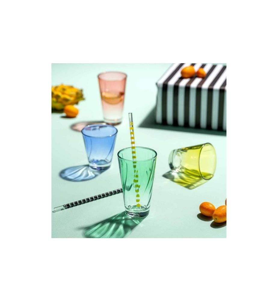 LEONARDO - Verre Twist 300 ml, 4 Pièce/s, Turquoise