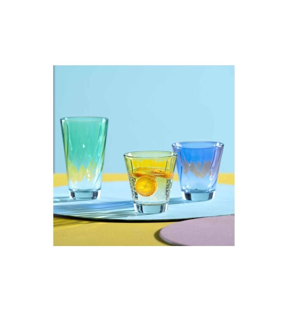 LEONARDO - Verre Twist 300 ml, 4 Pièce/s, Turquoise