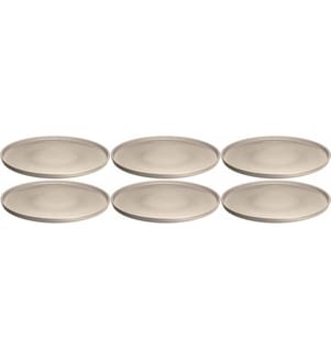 LEONARDO - Assiette non décorative Roma 6 Pièce/s,Beige