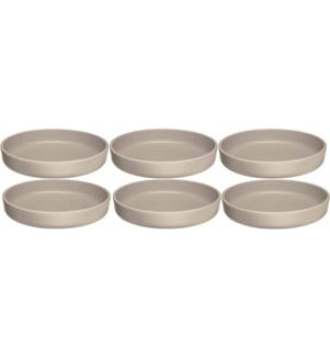 LEONARDO - Assiettes pour le petit-déjeuner et à dessert Roma 6 Pièce/s,Beige