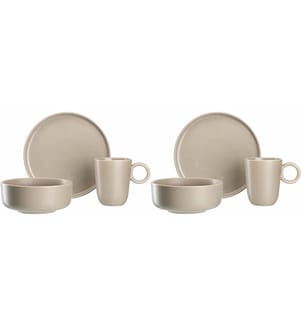LEONARDO - Set d'assiettes Roma 6 pièces, Beige