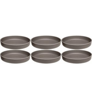 LEONARDO - Assiettes pour le petit-déjeuner et à dessert Roma 6 Pièce/s,Taupe