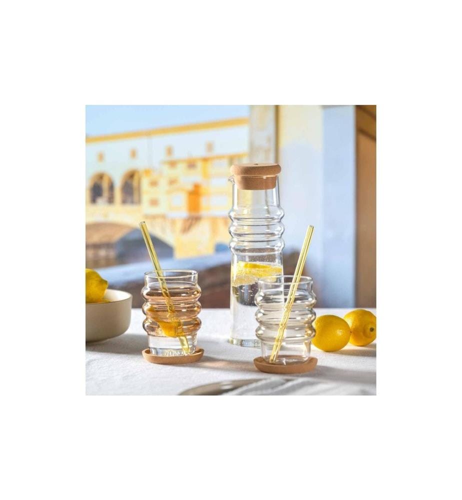 LEONARDO - Verre Sole 440 ml, 2 pièces, abricot