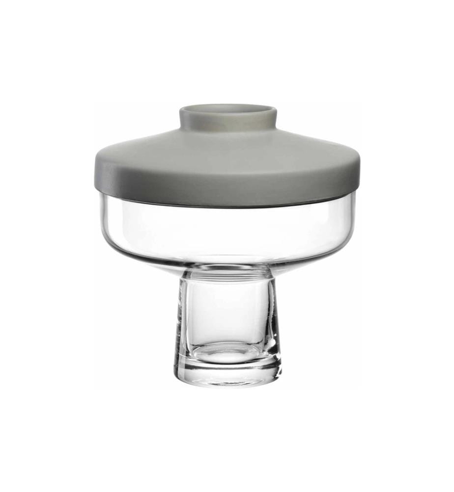 LEONARDO - Vase + Top Riva 22 cm, Transparent