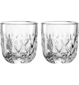 LEONARDO - Verre à cappuccino Gocce 2 60 ml, 2 pièces, Transparent