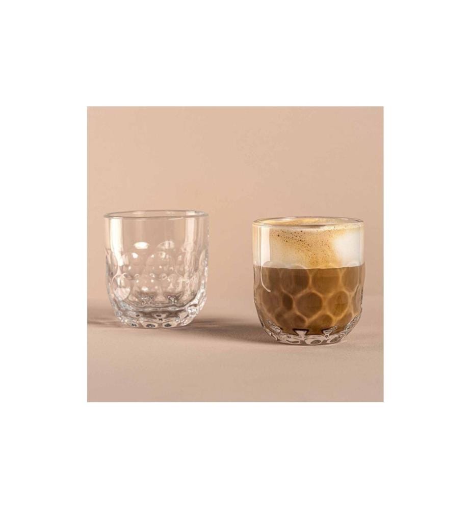 LEONARDO - Verre à cappuccino Gocce 1 220 ml, 2 pièces, Transparent