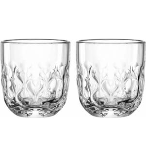 LEONARDO - Verre à cappuccino Gocce 2 220 ml, 2 pièces, Transparent