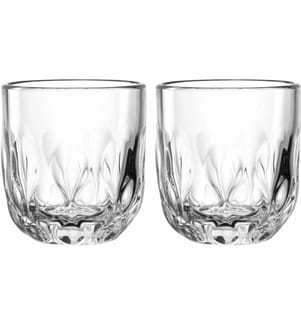 LEONARDO - Verre à cappuccino Gocce 3 220 ml, 2 pièces, Transparent