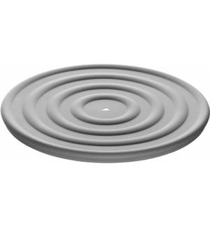 LEONARDO - Couverture Cucina 1 pièce, 28 cm, Gris