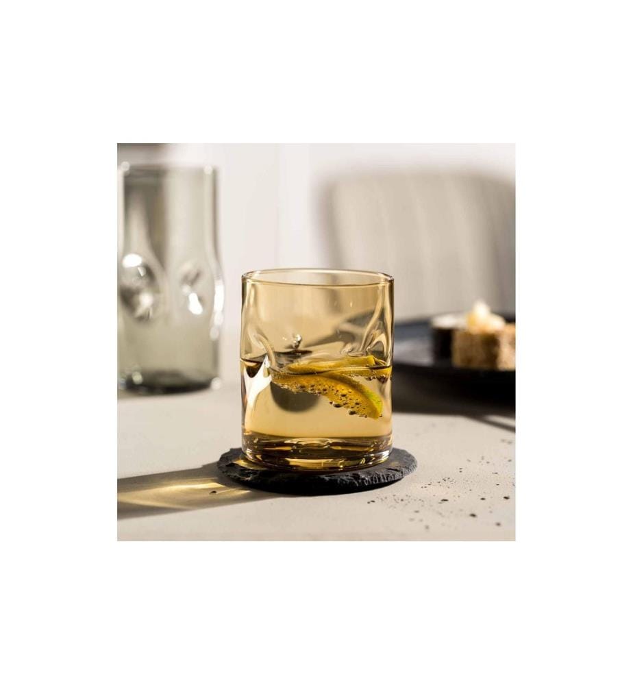 LEONARDO - Trinkglas Vesuvio 300 ml, 4 Stück, Bernstein