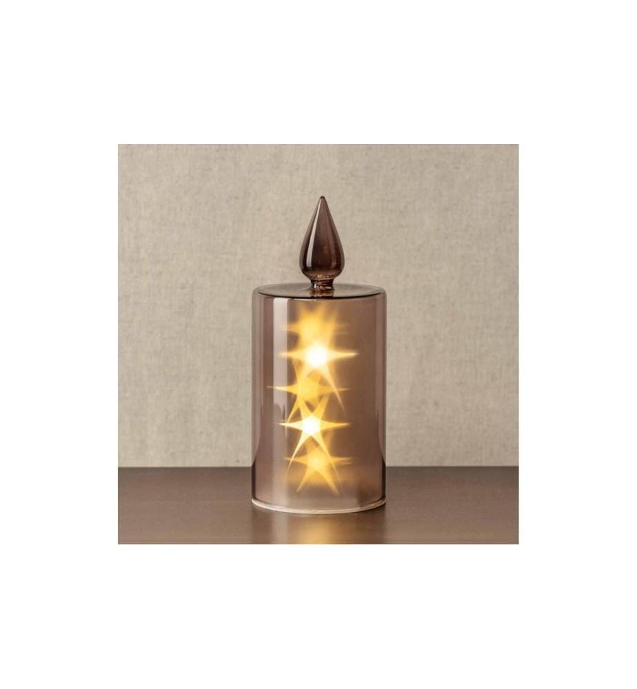 LEONARDO - Bougie Silenzio LED, 24 cm, Gris